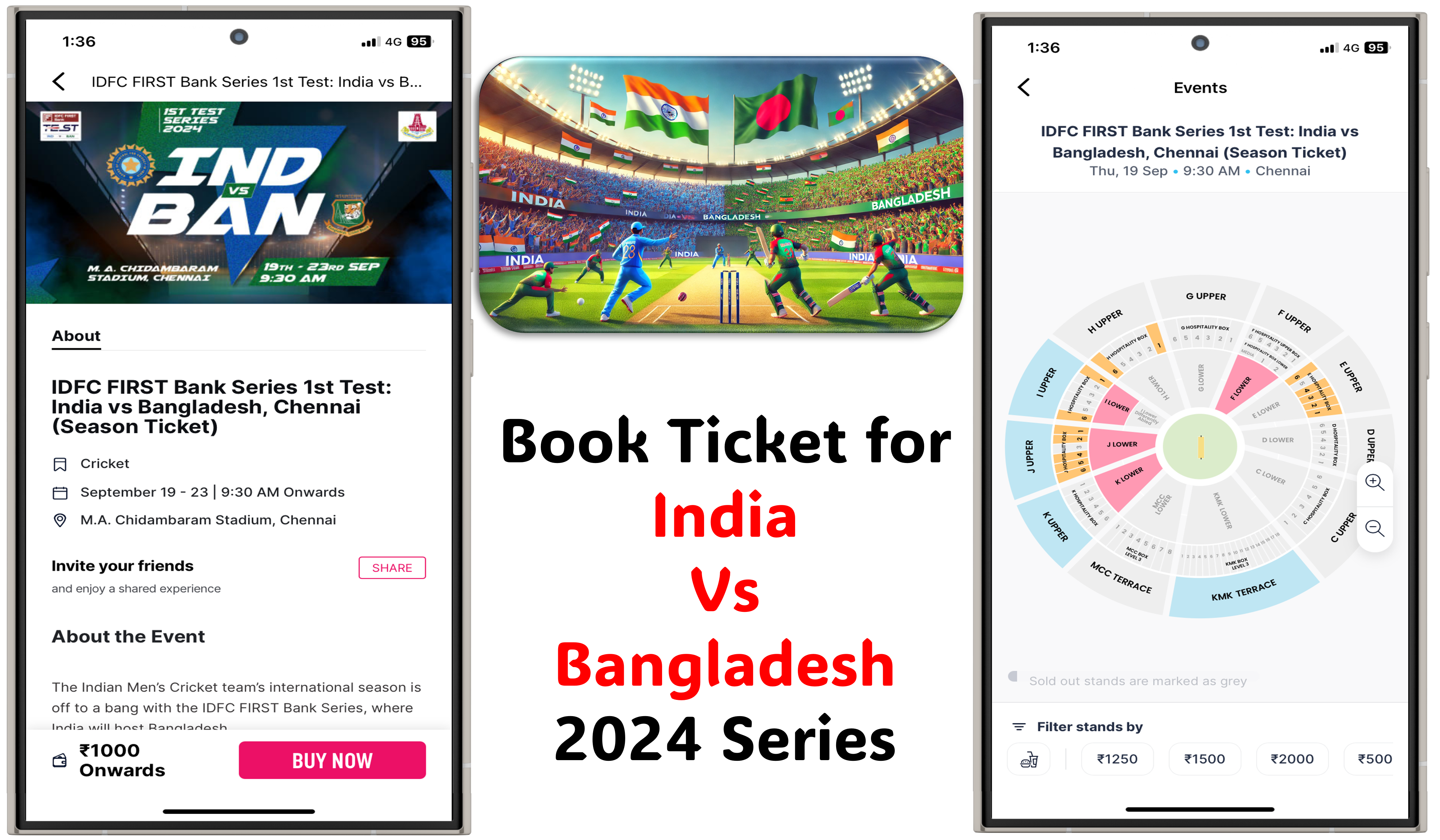 How to Book India Vs Bangladesh 2024 Match Tickets