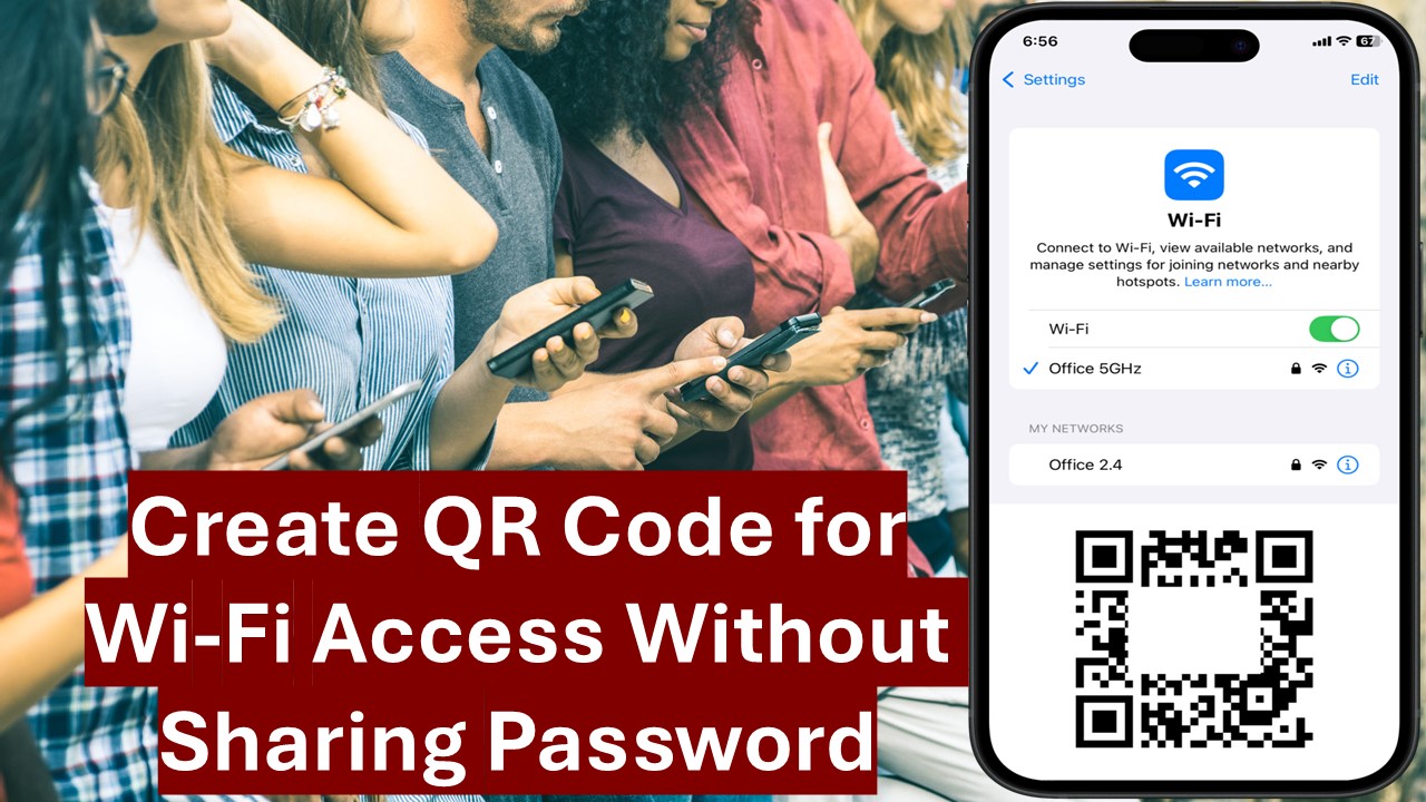 How to Create QR Code for WiFi Access in iPhone