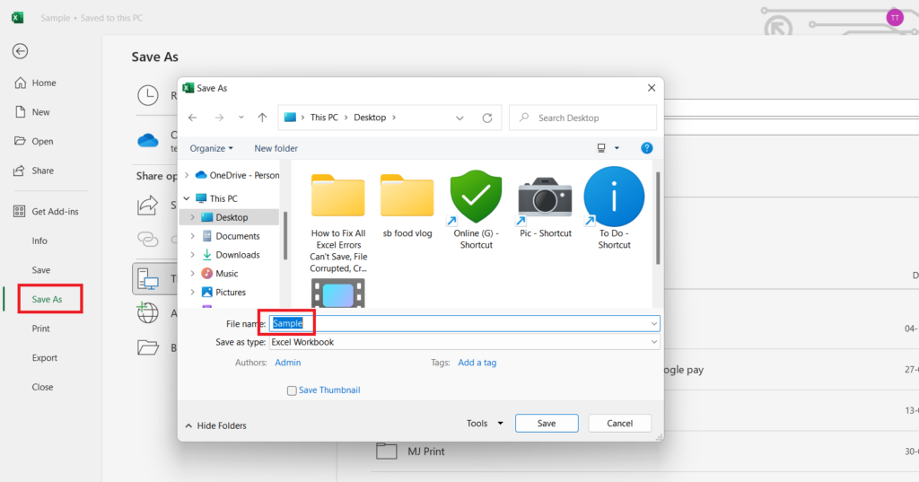 Fix MS Excel Errors: Can’t Save File, File Corrupted, File Crashing, Not Responding