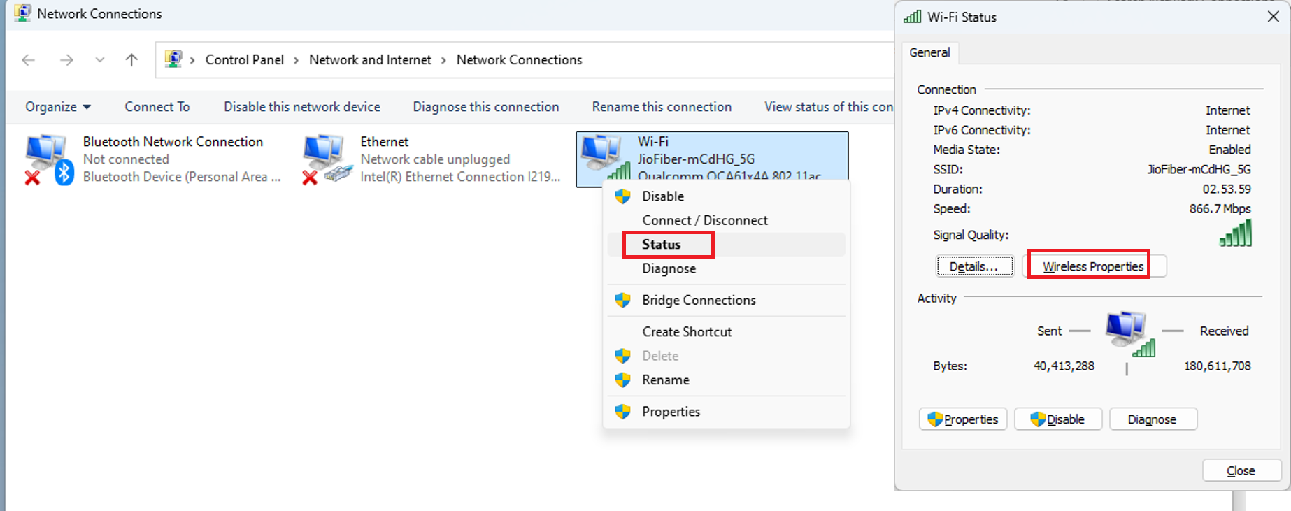 Simple Ways to find any connected Wi-Fi Password on Windows PC