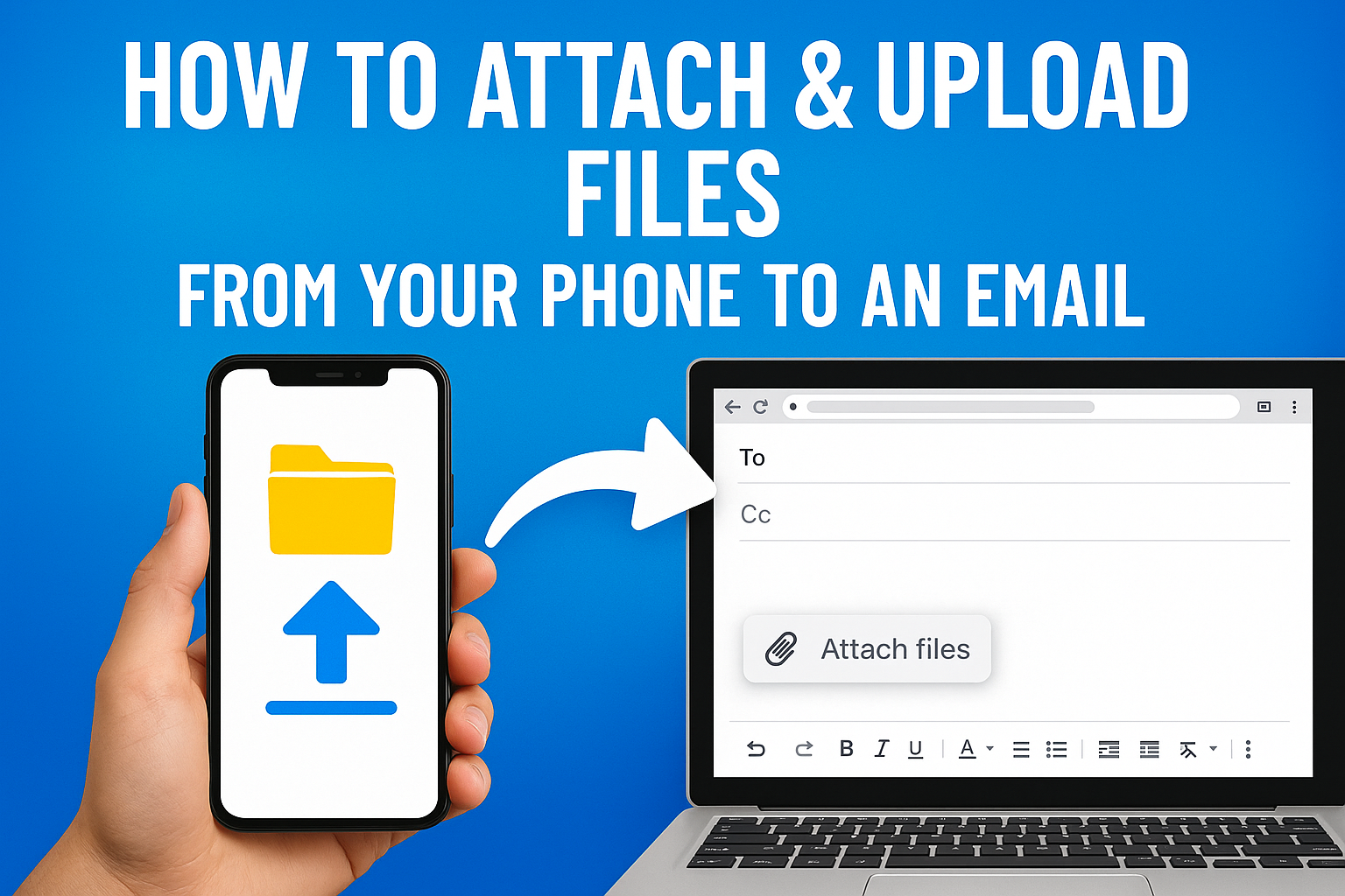 How to Transfer Files from Your Phone and attach them to an Email on a PC?