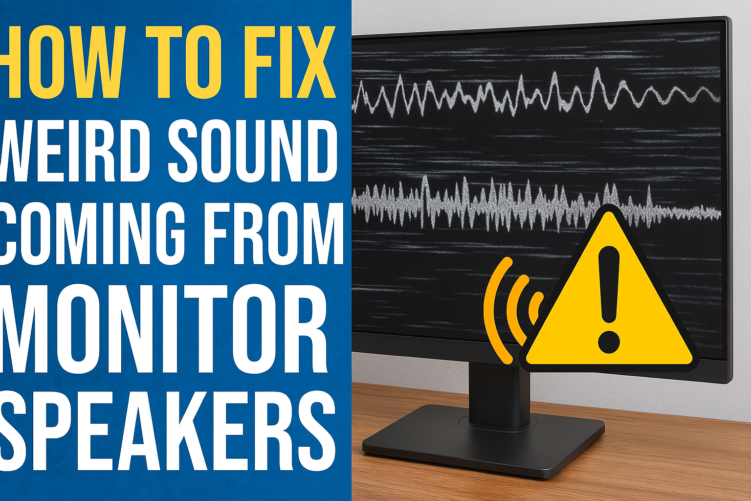 How to Fix Weird Sound Coming From Monitor Speakers?