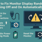 How to Fix Monitor Display Randomly Turning Off and On Automatically?