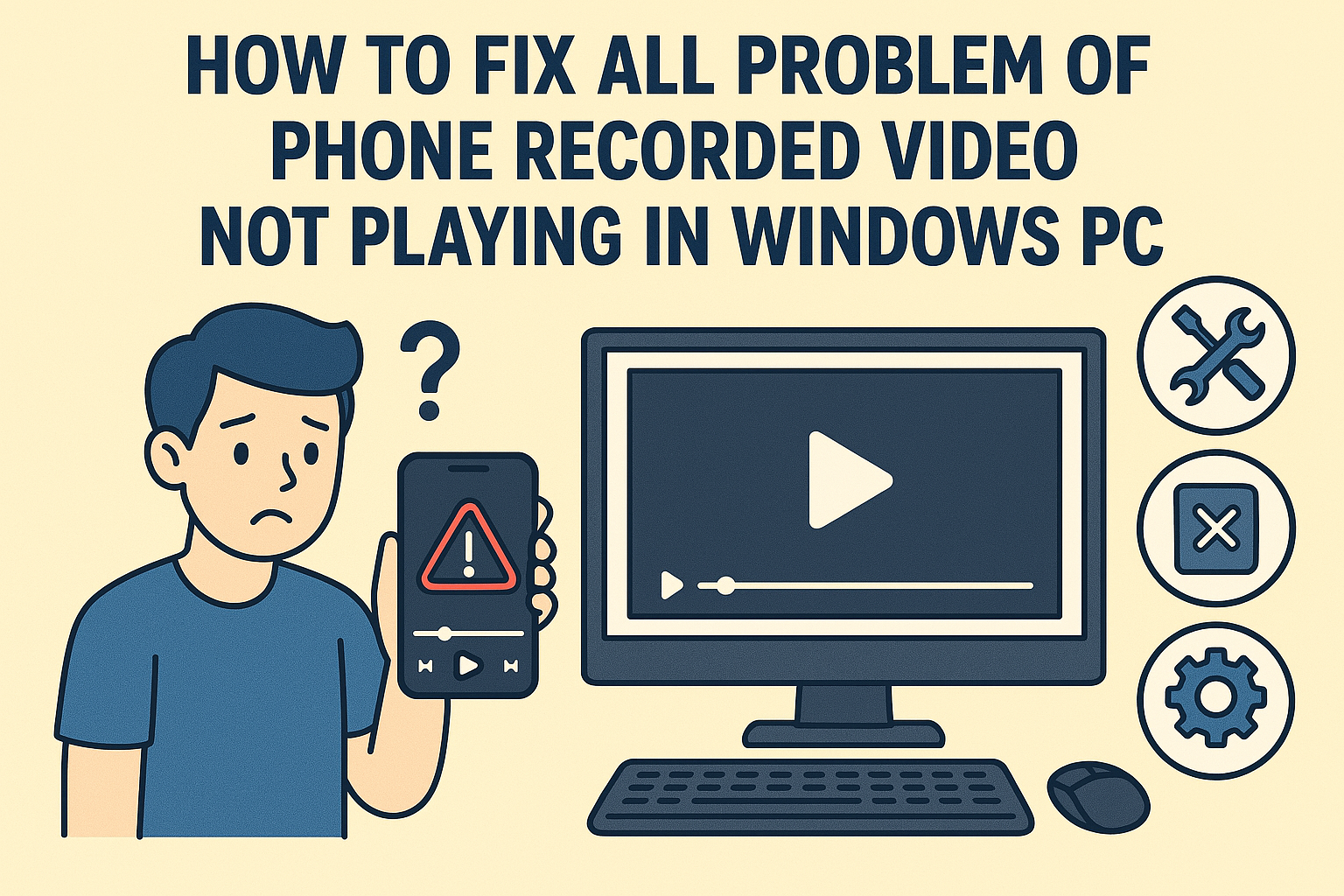 How to Fix All Problem of Phone Recorded Video Not Playing in Windows PC?